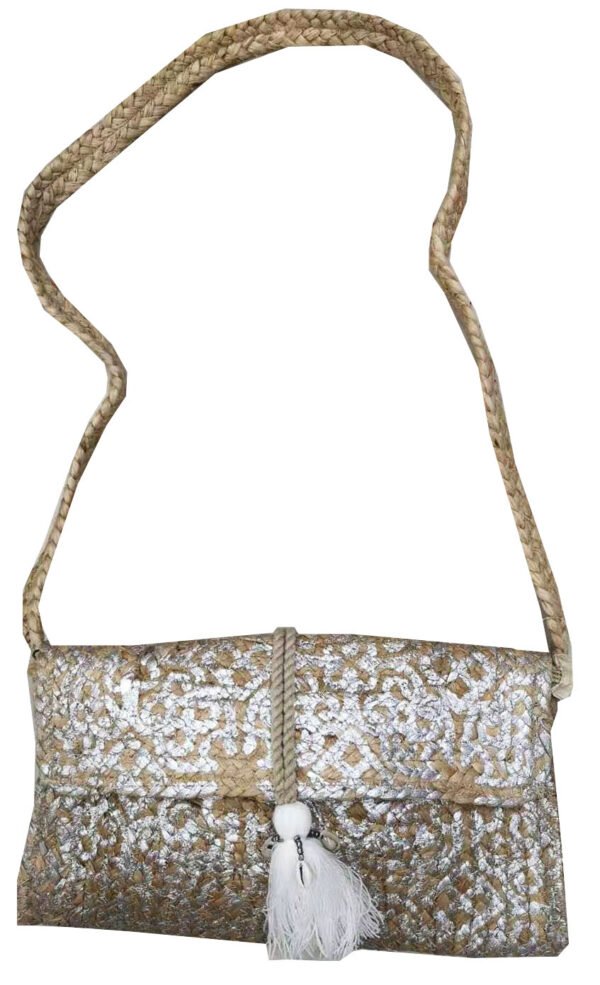 pochette  bandoulier en jute
