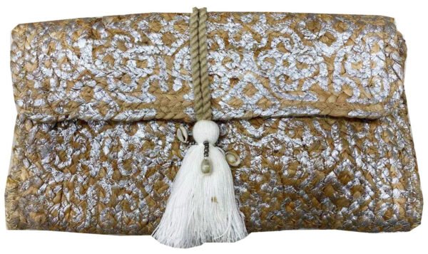 pochette  bandoulier en jute – Image 3