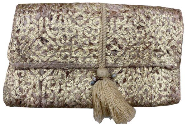 pochette  bandoulier en jute – Image 2